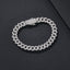 8mm Thin-Prong Iced Miami Cuban Bracelet