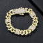 12mm Raised-Set Iced Miami Cuban Bracelet