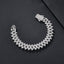 15mm Slim Bling Iced Miami Cuban Bracelet