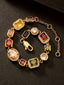 Multicolor Gemstone Link Bracelet