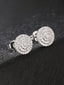 Iced Arc Hoop Earrings