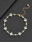 Adjustable Square Couple CZ Bracelet