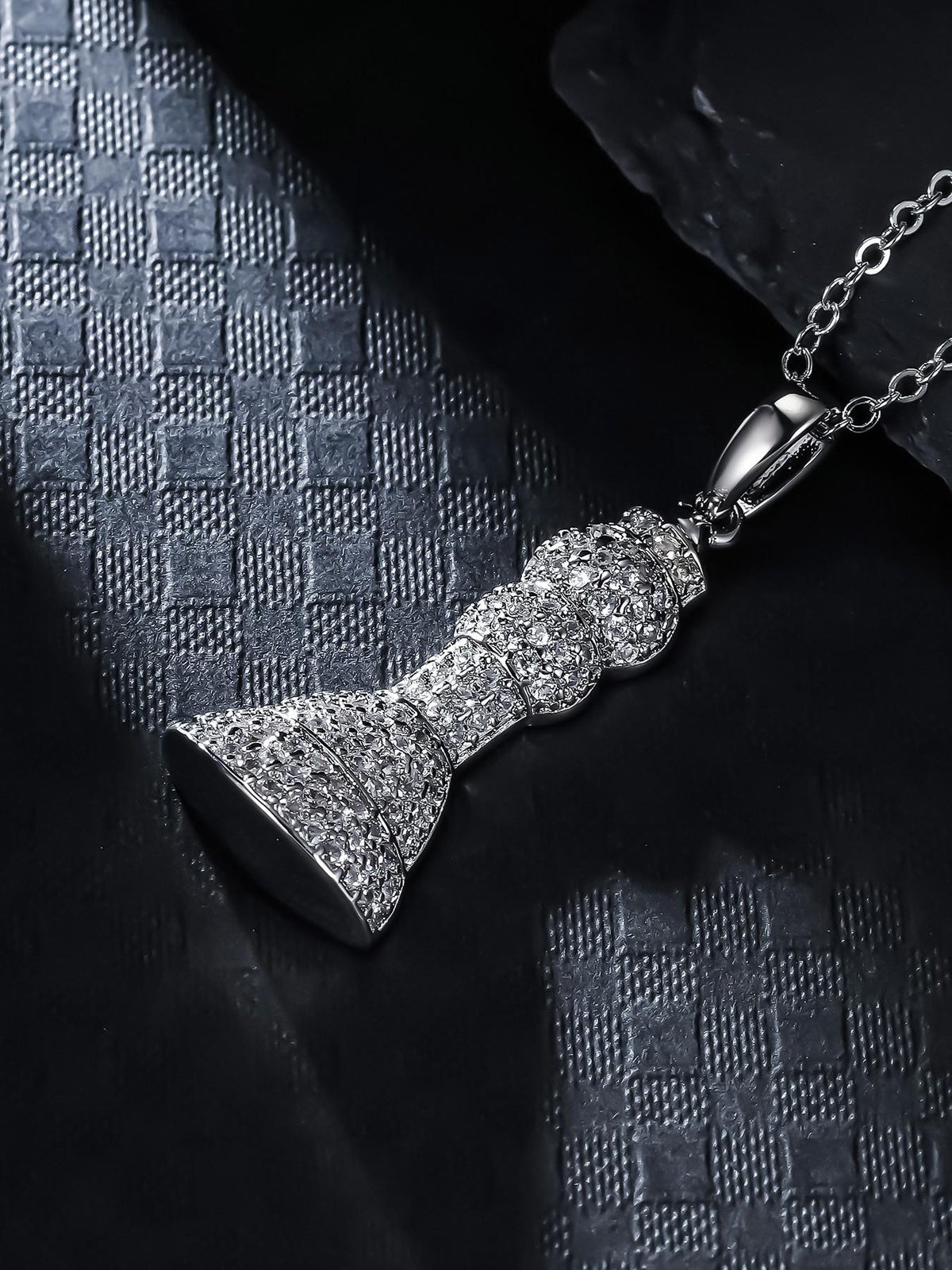 3D Queen Chess Piece Pendant
