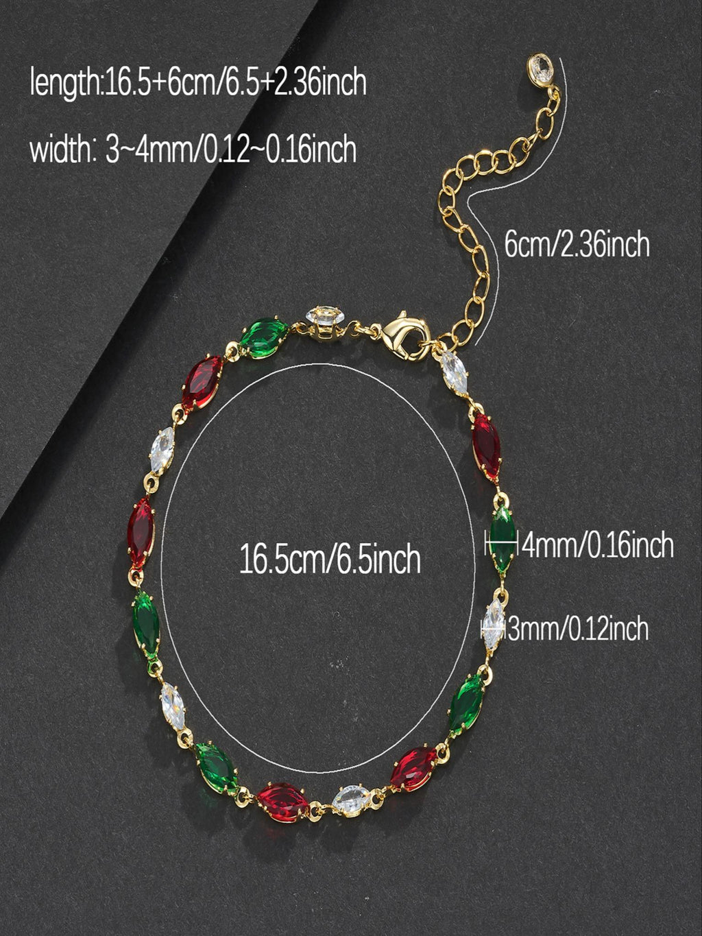 Multicolor Candy Gemstone Bracelet