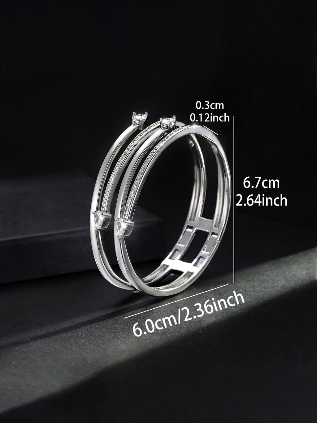 Snake Open-Cuff Hip-Hop Bangle