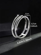 Snake Open-Cuff Hip-Hop Bangle