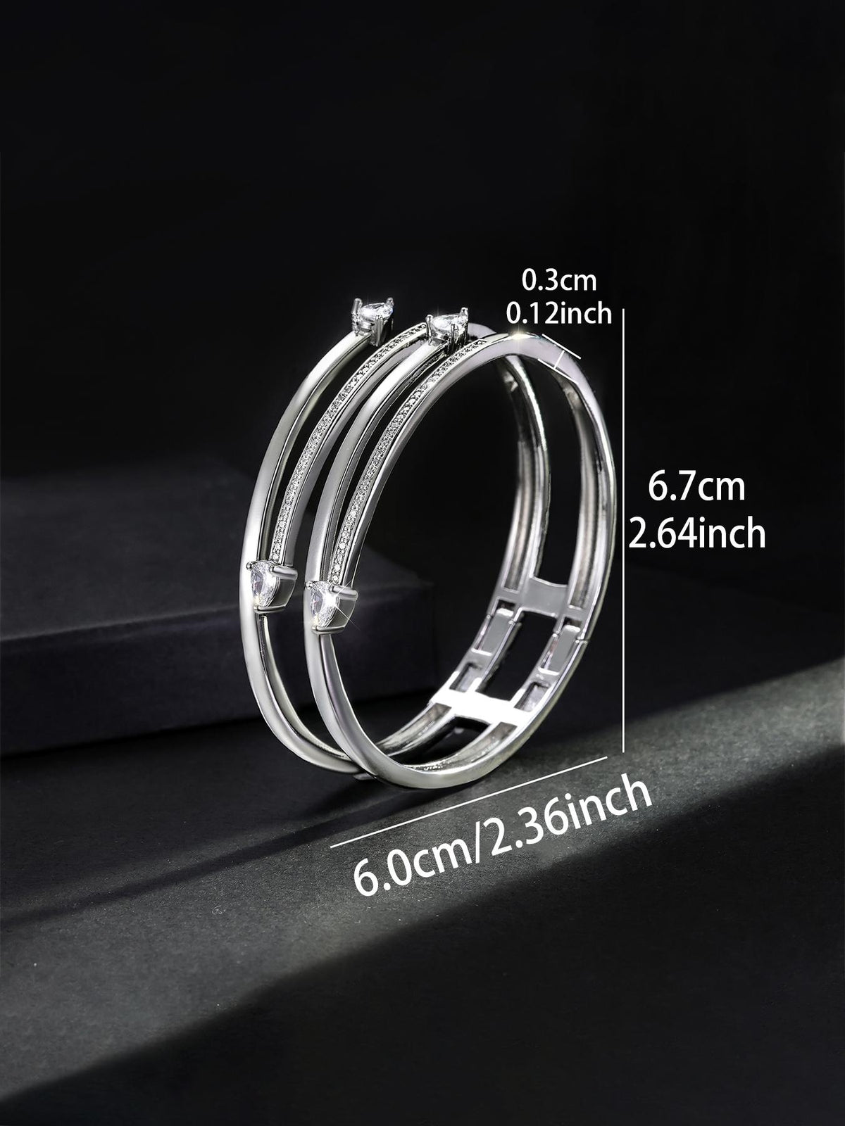 Snake Open-Cuff Hip-Hop Bangle