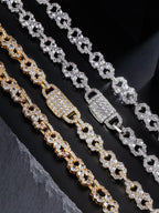 Iced Infinity CZ Cuban Link Necklace
