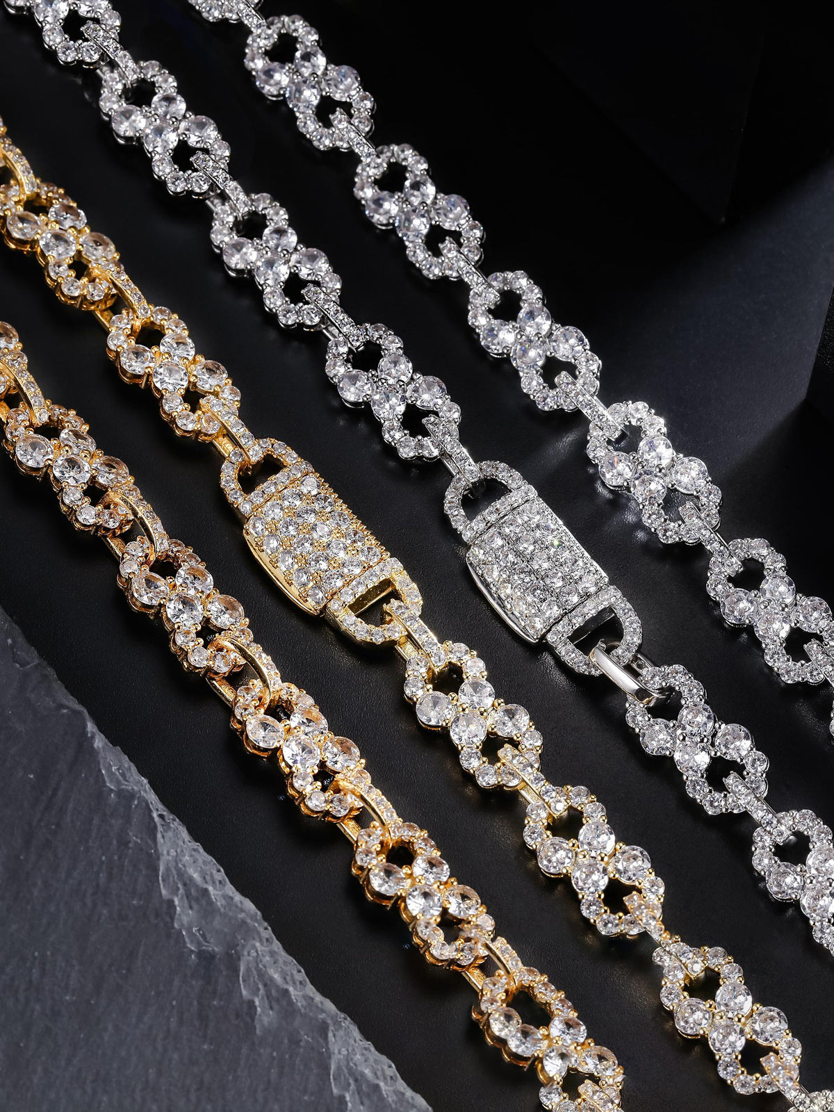 Iced Infinity CZ Cuban Link Necklace