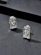 Relief Face Stud Earrings