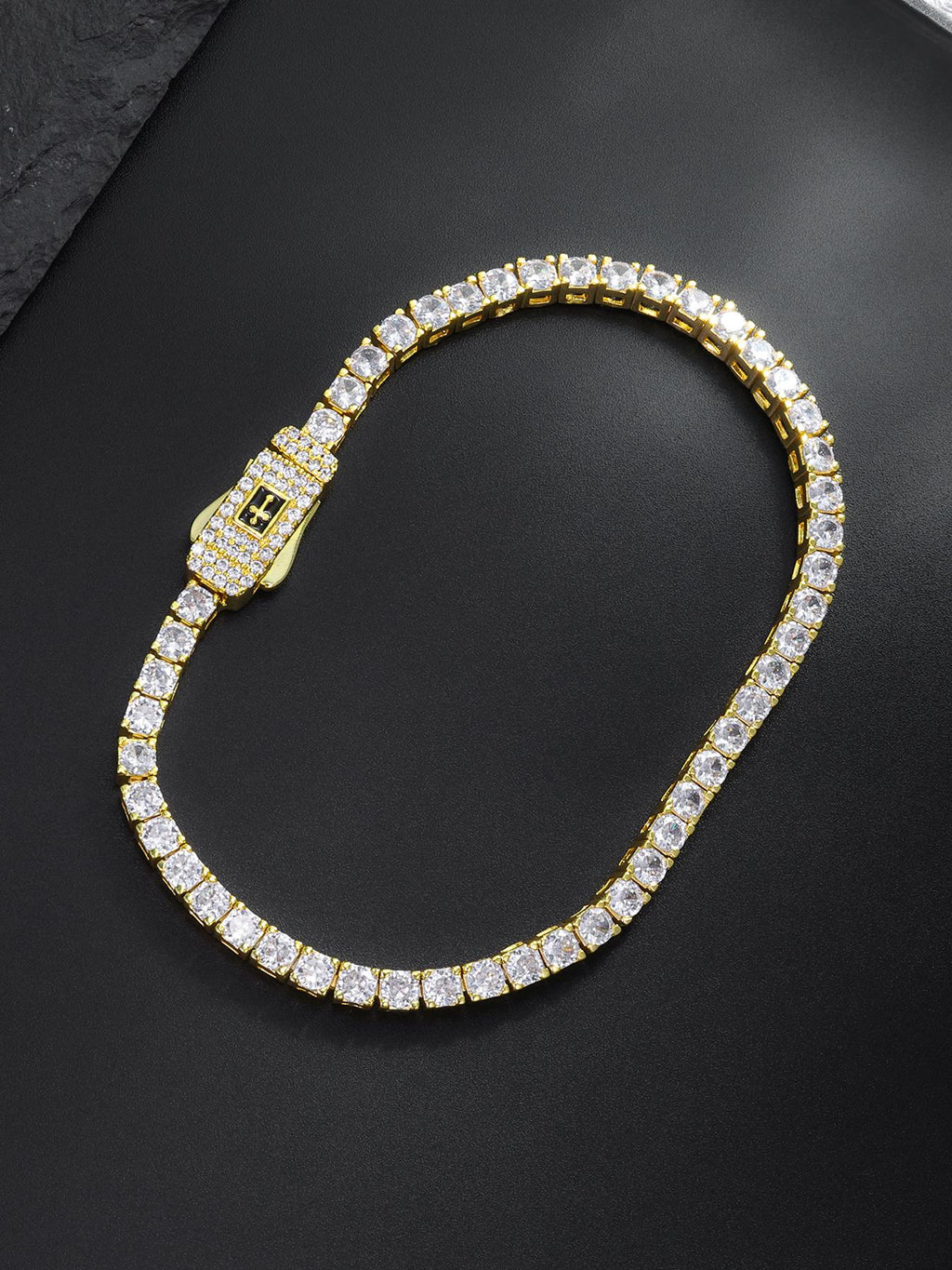 Cross Tennis Bracelet