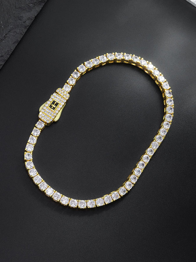 Cross Tennis Bracelet Main Image