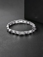 Pyramid Spike CZ Bracelet