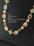 Vintage Color CZ Chain
