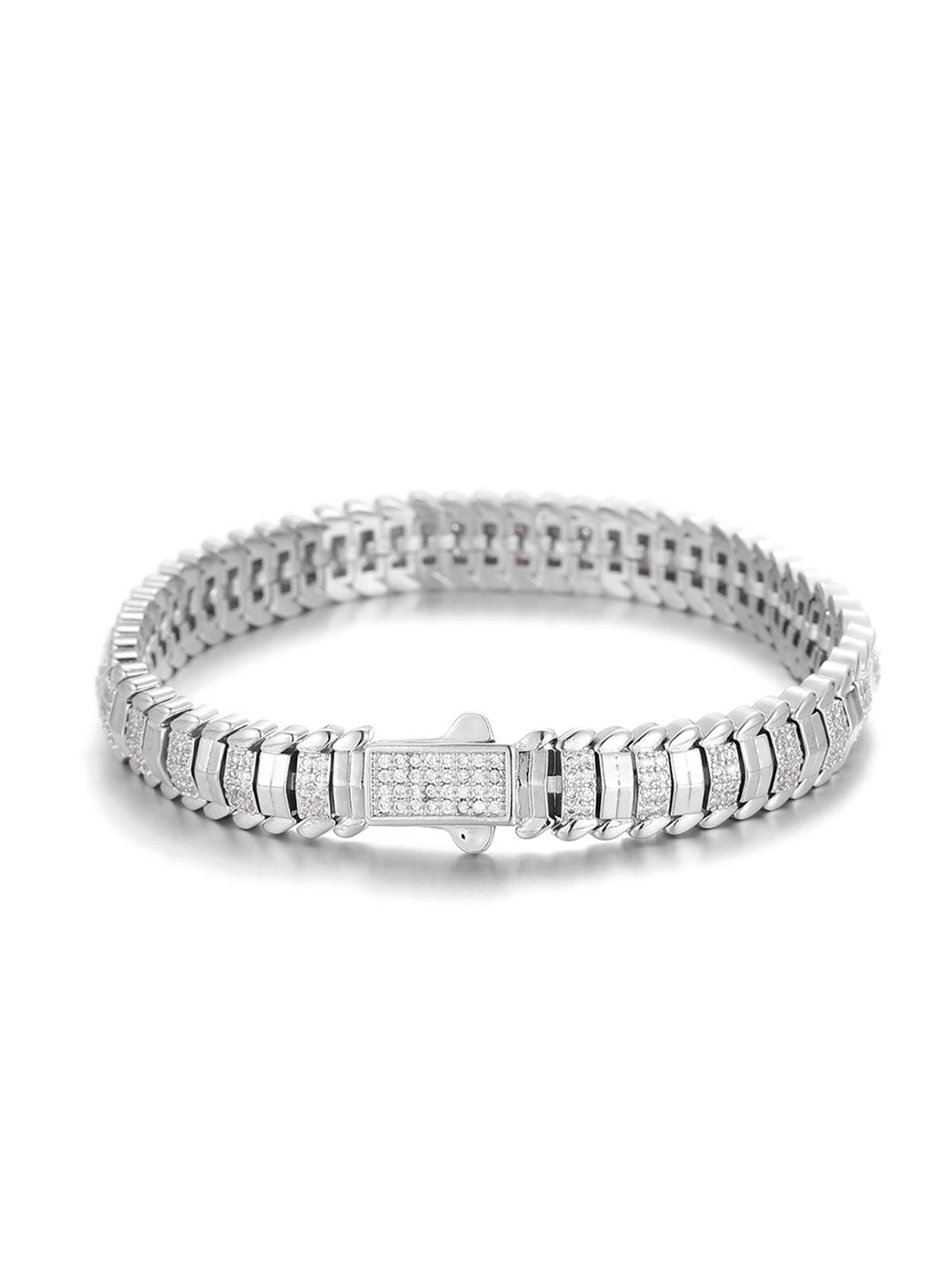 9MM Faceted Snake Bracelet