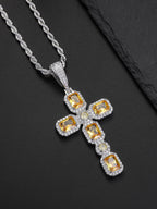 Sugar Cube Cross Pendant
