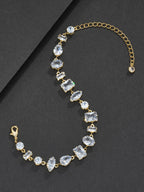 Freeform Iced CZ Bracelet
