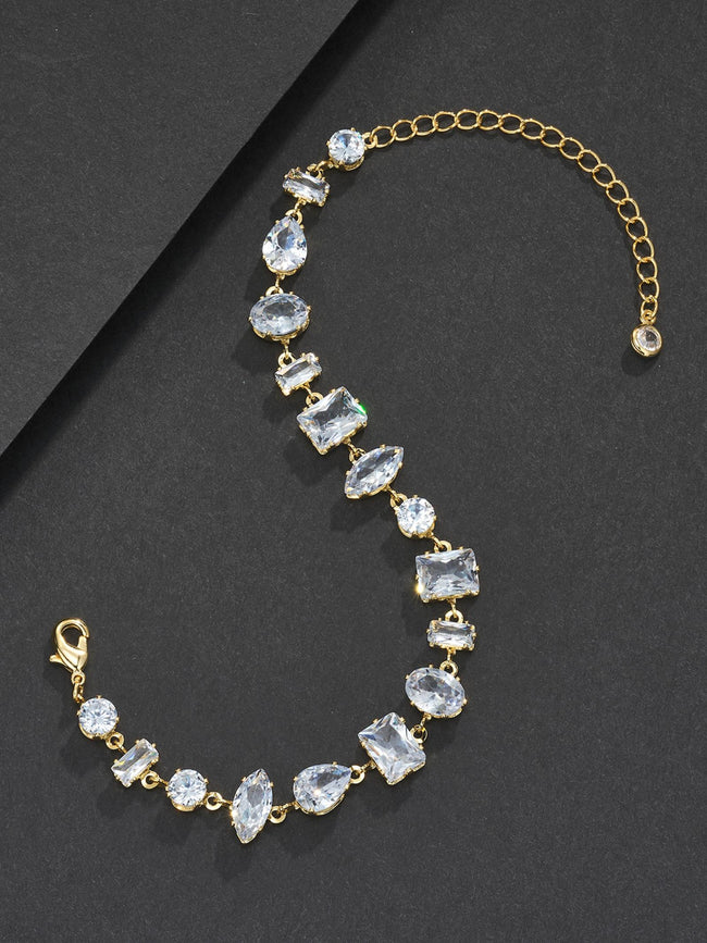 Freeform Iced CZ Bracelet Main Image