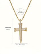 Nail Cross Pendant