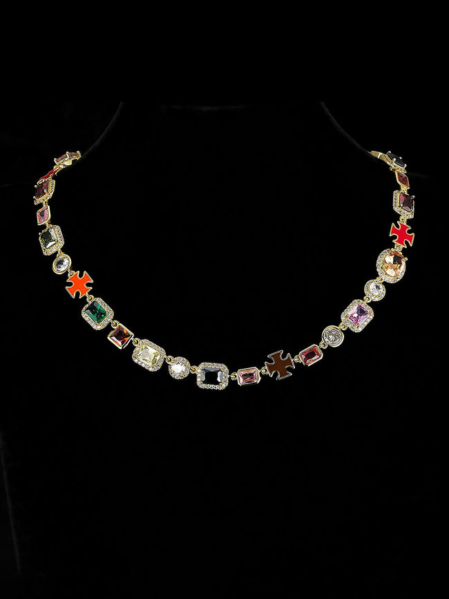 Color Gem Iced Chain Main Image