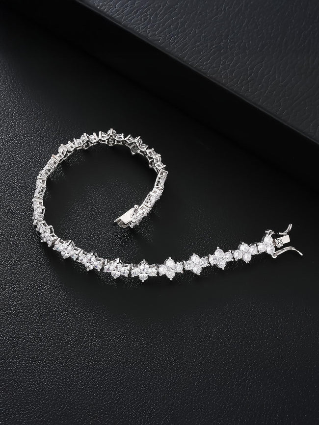 7MM Cross Tennis Bracelet Main Image