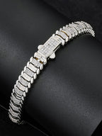 9MM Faceted Snake Bracelet