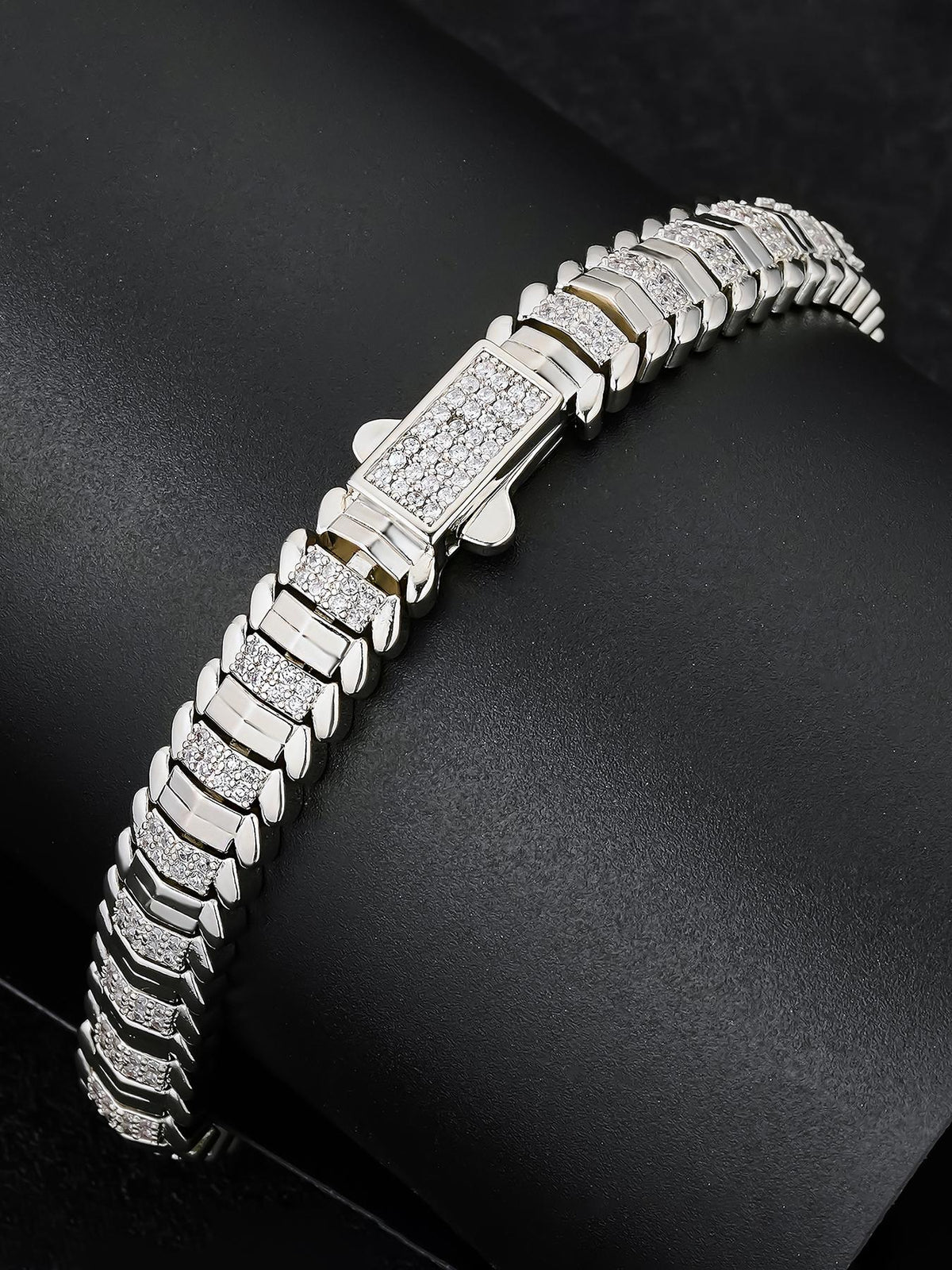 9MM Faceted Snake Bracelet