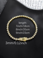 3mm Halo Cross Tennis Bracelet