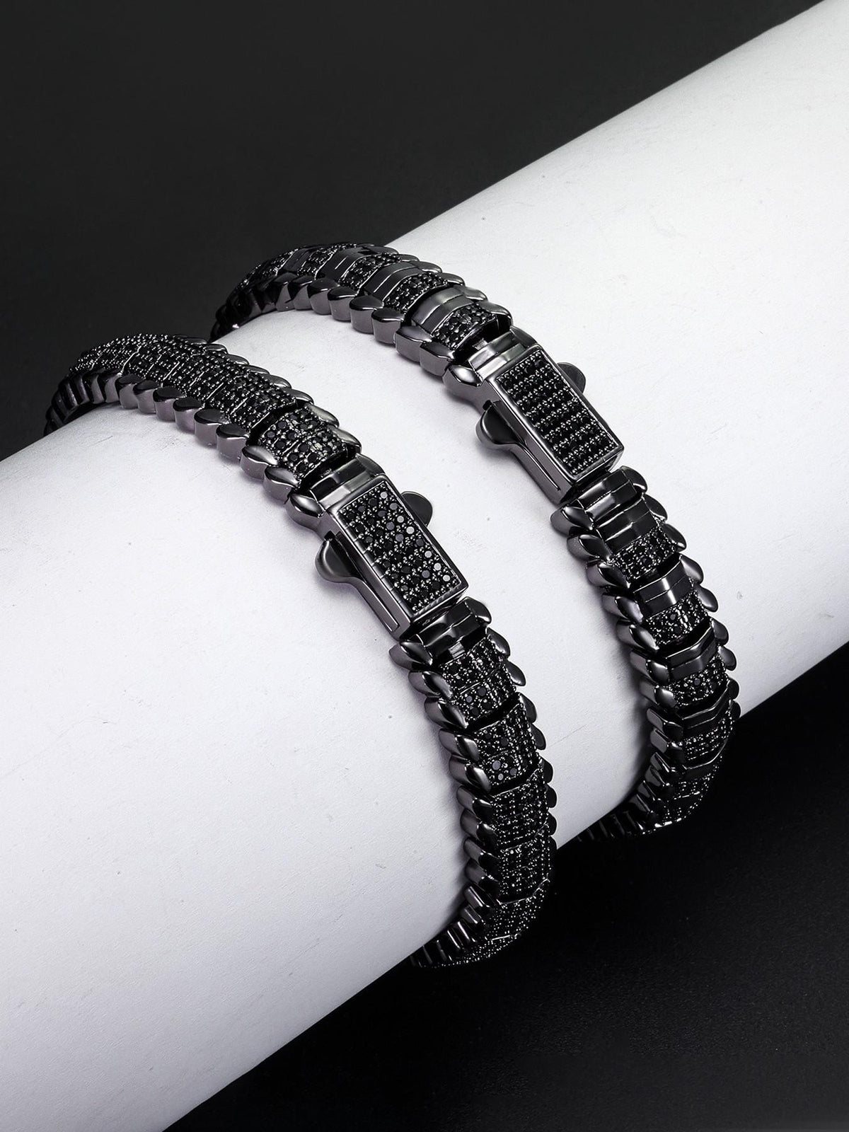 9MM Faceted Snake Bracelet