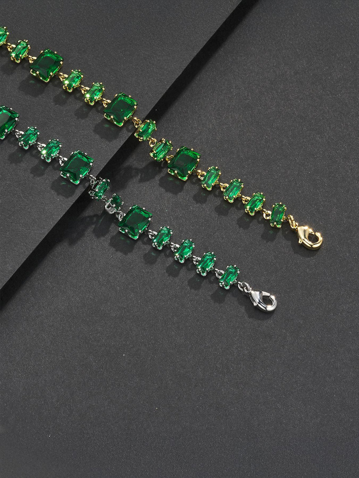 Green Baguette Bracelet