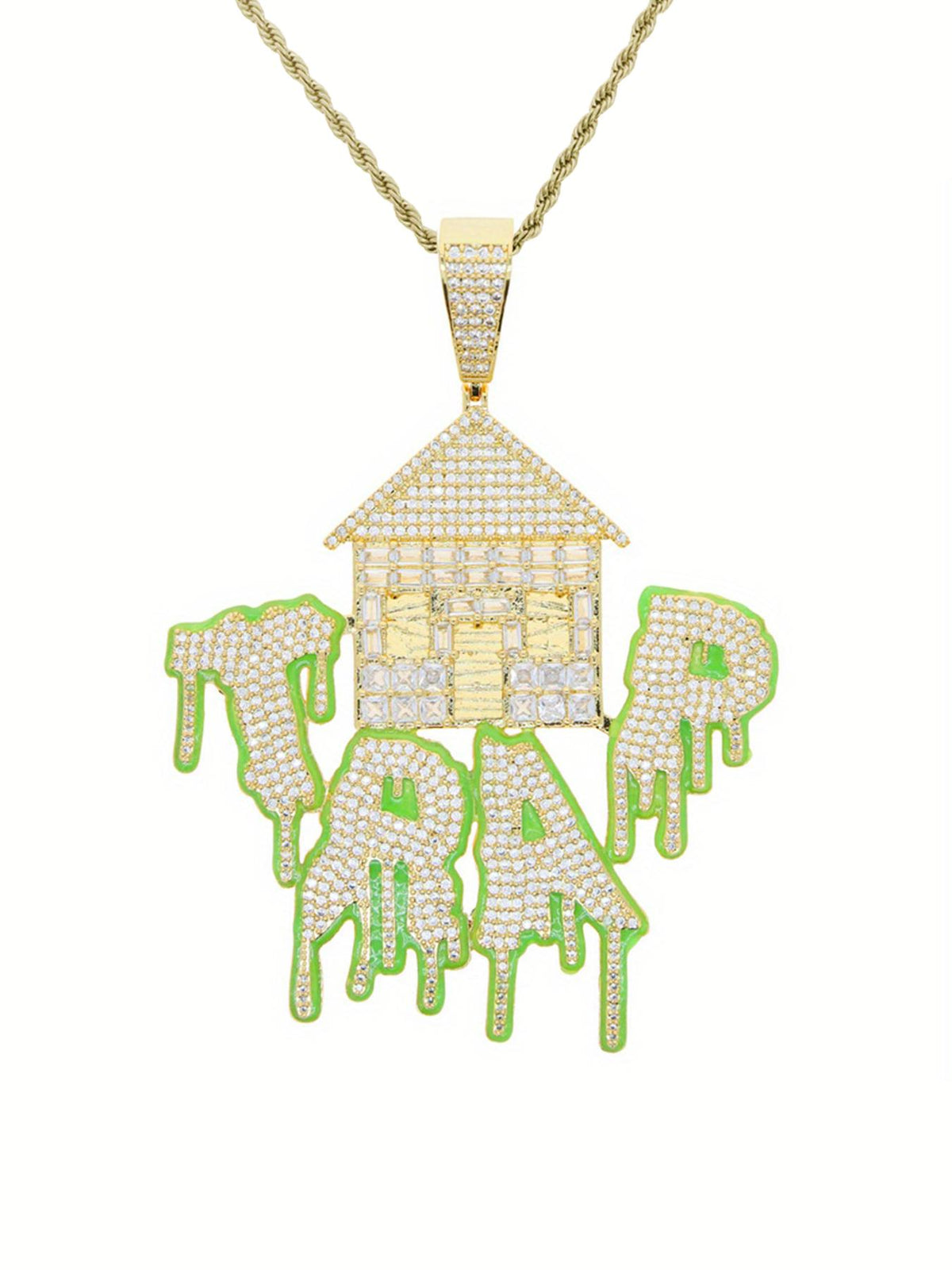 3D Haunted House Pendant