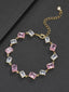 6mm Pink Baguette Bracelet