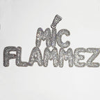 Custom Mini Iced Letter Cluster Pendant