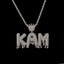 Custom Crown Teardrop Letter & Number Pendant