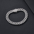 8mm Thin-Prong Iced Miami Cuban Bracelet