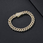 8mm Thin-Prong Iced Miami Cuban Bracelet