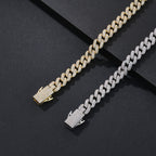 8mm Thin-Prong Iced Miami Cuban Bracelet