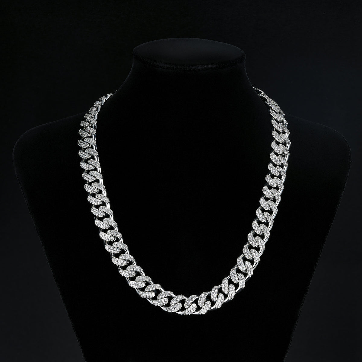 12mm High-Shine Iced Miami Cuban