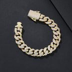 12mm High-Shine Iced Miami Cuban Bracelet