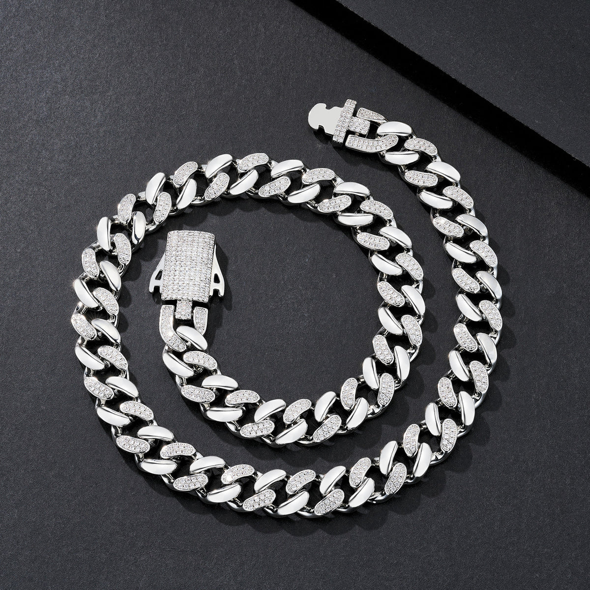 12mm Classic Plain Miami Cuban