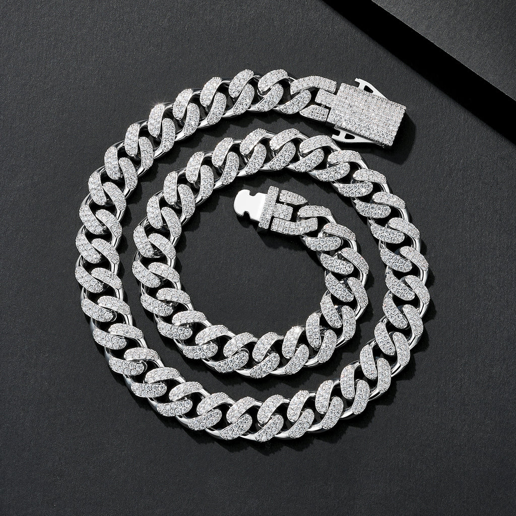 12mm High-Shine Iced Miami Cuban