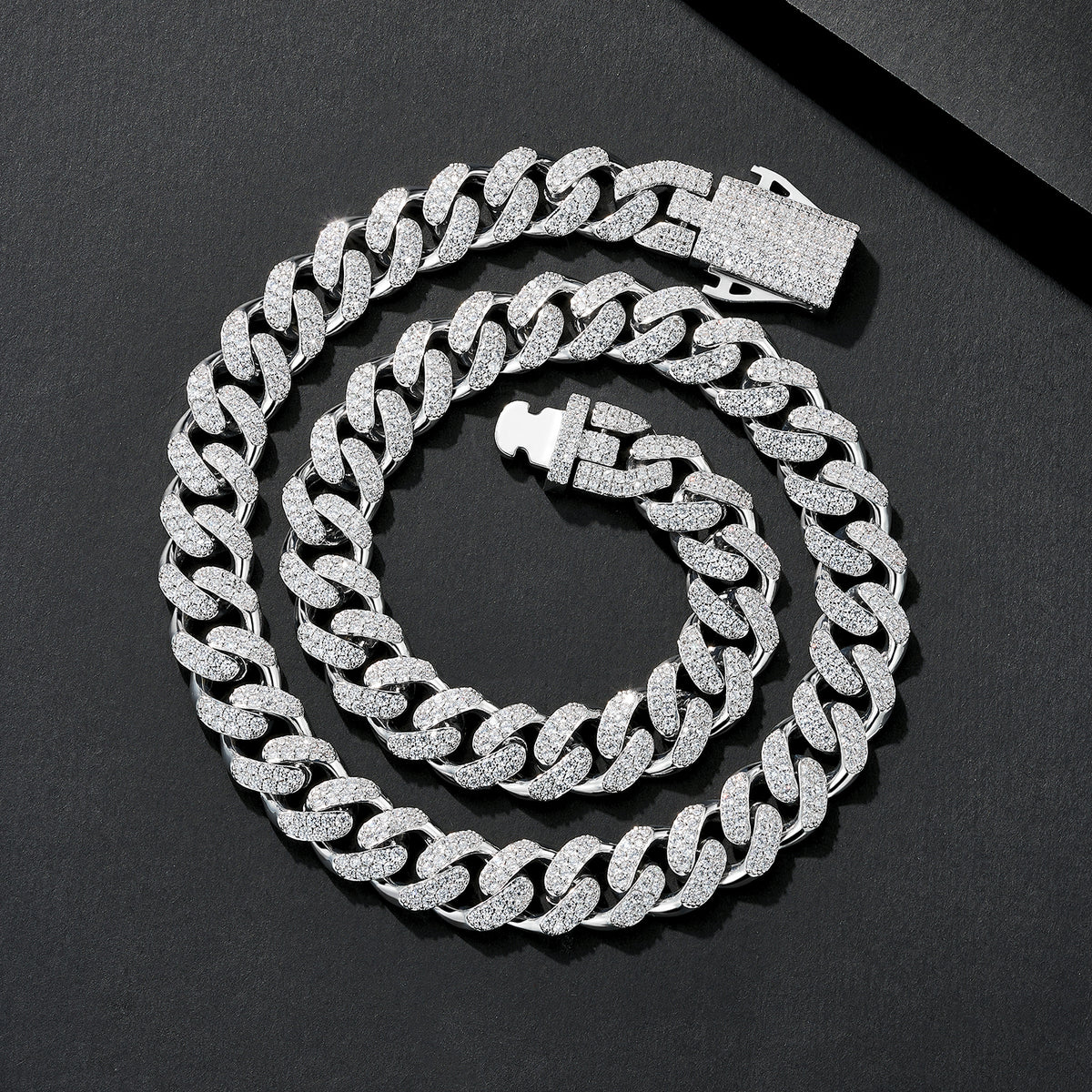 12mm High-Shine Iced Miami Cuban
