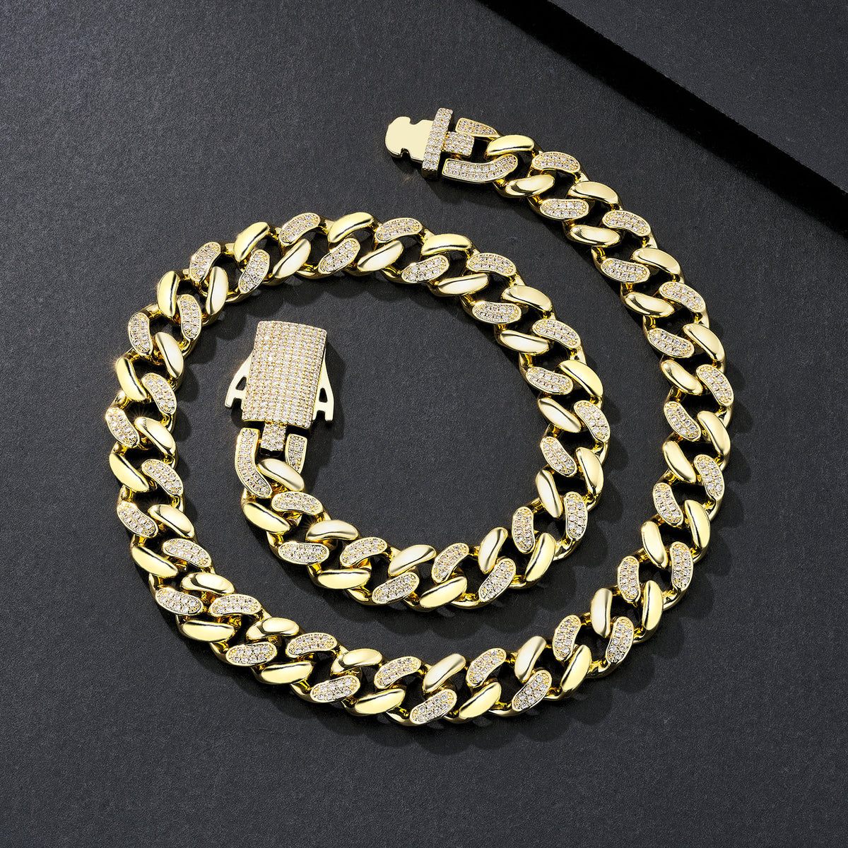 12mm Classic Plain Miami Cuban
