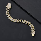 12mm High-Shine Iced Miami Cuban Bracelet