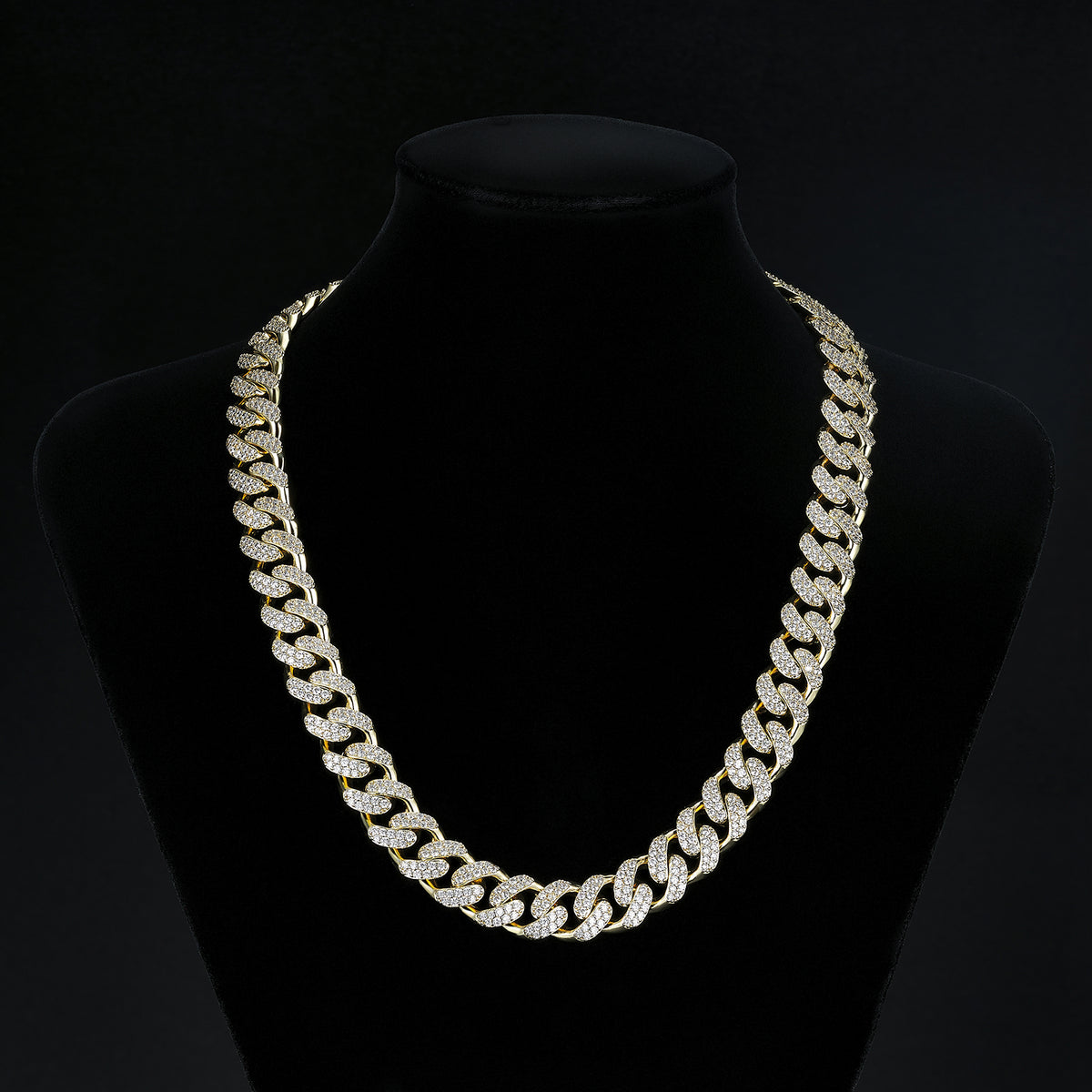 12mm High-Shine Iced Miami Cuban