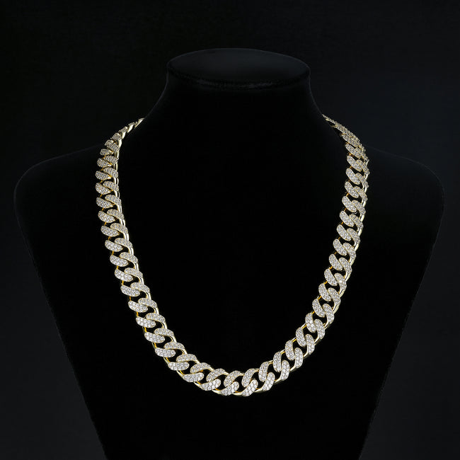 12mm High-Shine Iced Miami Cuban Hover Image