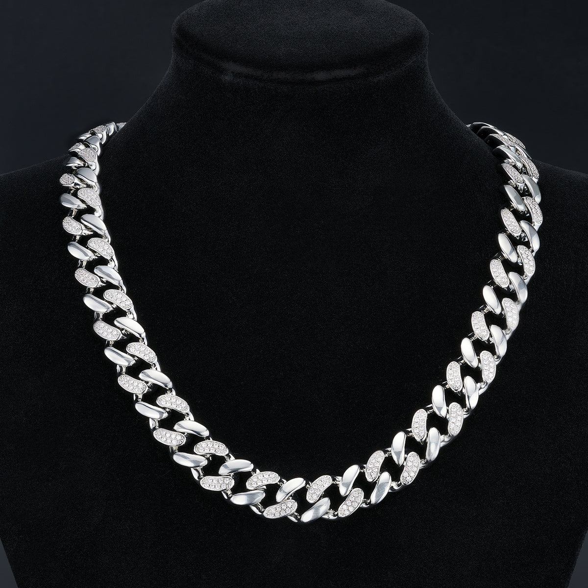 12mm Classic Plain Miami Cuban