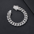 12mm High-Shine Iced Miami Cuban Bracelet