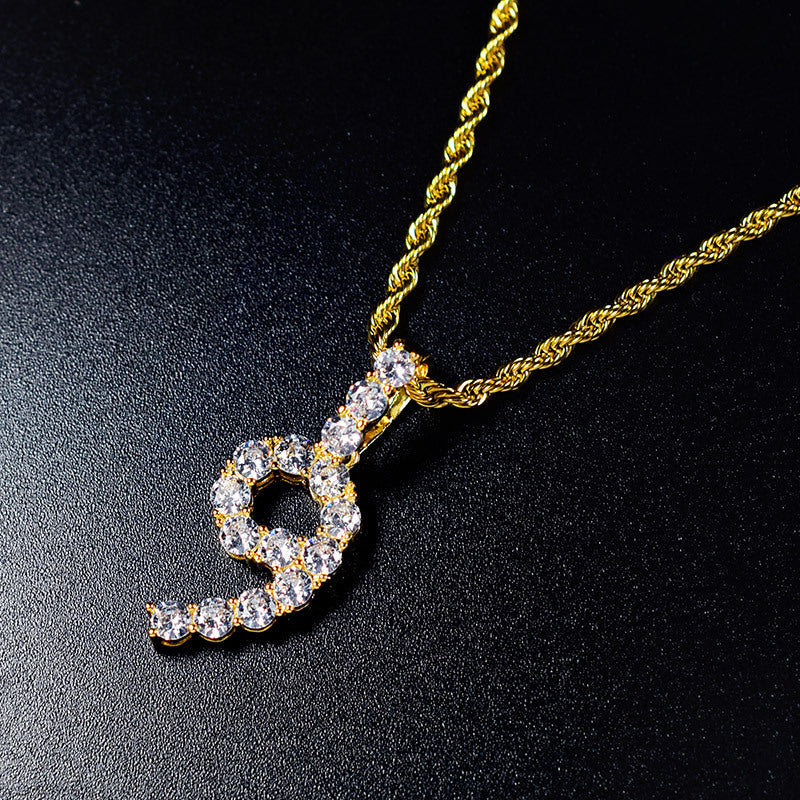 Custom Minimalist Number Pendant