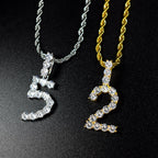 Custom Minimalist Number Pendant